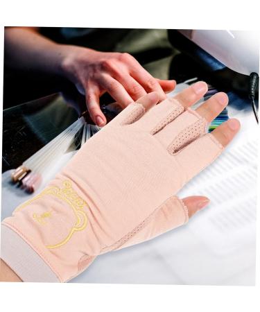 FRCOLOR 1 Pair golf glove nail UV gloves UV nail gloves UV protection gloves for nail UV protection gloves for manicure nail art anti-uv gloves UV gloves for nail thin section cotton gel - Buy Online on GoSupps.com