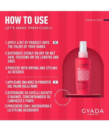 Gyada Cosmetics Srl GYADA COSMETICS Light leavein modeling curly hair without rinsing restructuring and moisturizing lymph base of vine and rice water 125 ml - Buy Online on GoSupps.com
