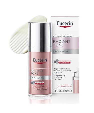 Eucerin Radiant Tone Dual Serum Dark Spot Corrector Dark Spot Serum with Thiamidol and Hyaluronic Acid Helps Visibly Reduce the Look of Persistent Dark Spots 1 Fl Oz Bottle