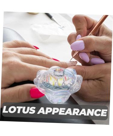 Beaupretty 1Pc nail art crystal cup Nail Crystal Container acrylic nail dish bowl nail crystal bowl nail art glassware clear dappen dishes manicure care tools dip powder nail kit large lotus - Buy Online on GoSupps.com