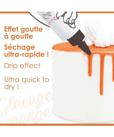 ScrapCooking Drip Cake Glaze Orange 130g | Quick-Drying Decoration for Cakes Pies & Donuts - Perfect for Birthdays & Halloween - Buy Online on GoSupps.com