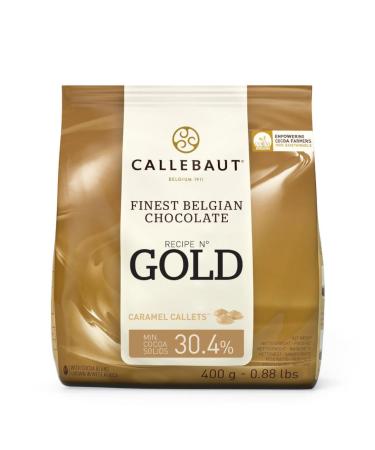 Callebaut | Gold 30.4% Finest Belgian Caramel Chocolate Couverture Callets | 1x400g
