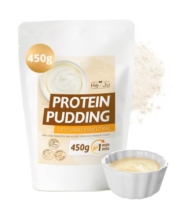 Protein pudding powder 15 portions of tasteless 1x 450g warm and cold edible made of milk protein for a protein nose nutrition