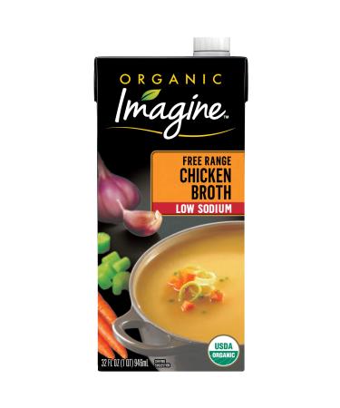 Imagine Organic Low Sodium Broth, Free-Range Chicken, 32 Oz