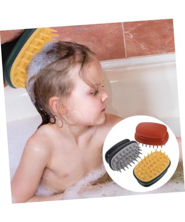 FRCOLOR Deep Scalp Massage 3Piece Set Scalp Shampoo Brush Multifunctional Hair Cleansing For Adults - Buy Online on GoSupps.com