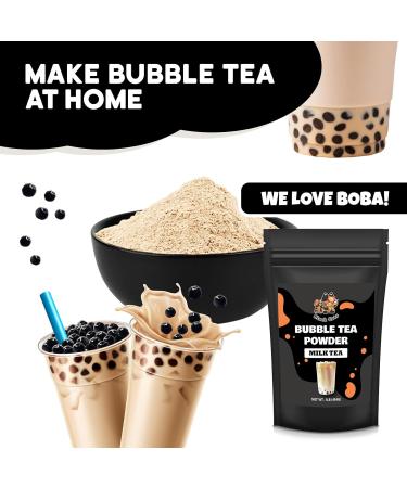 Bubble Tea Powder Kit | Milk Tea Flavor | 1LB (454g) | 18 Servings | Instant Boba Drink Mix for Smoothies and Tapioca Pearl Milk Tea - Buy Online on GoSupps.com