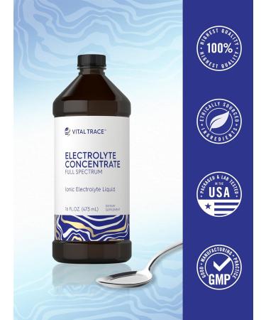 Carlyle Electrolyte Concentrate | 16 fl oz | Full Spectrum | Ionic Electrolyte Liquid | Non-GMO and Gluten Free Formula | by Vital Trace - Buy Online on GoSupps.com