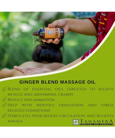 Ginger Lavender Massage Oil 100ml by Tanamera | Soothing Aromatherapy for Relaxation | International Shipping Available - Buy Online on GoSupps.com