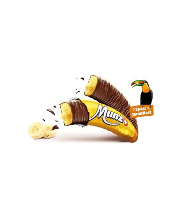 Buy Swiss Munz Chocolate with Real Banana Mark - 40 Pieces (760g) | Palm Fat Free Maestrani Counter Display - Premium Quality Treats - Buy Online on GoSupps.com