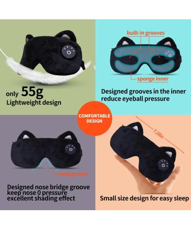 Buy Cordless Heated Eye Mask for Women | USB Rechargeable Sleep Eye Pad - Warm Compress for Dry Eyes & Stye Relief | Portable Electric Gift (Black - Buy Online on GoSupps.com