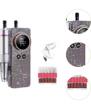 Colcolo Portable Nail Drill Cordless Nail File Set 50W Quiet Salon Home Use Professional Rechargeable for Drill Sharpening Carving - Buy Online on GoSupps.com