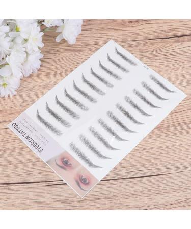 Beavorty 2pcs 3d Eyebrow Stickers Suit Eyebrow Transfer Stickers Artificial Eyebrow Miss Eyebrow Trimming - Buy Online on GoSupps.com