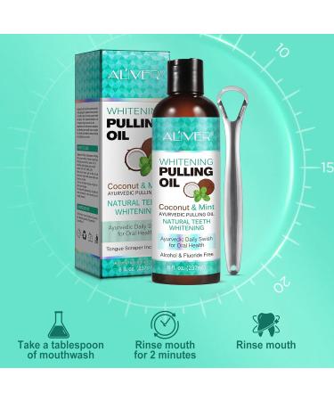 Natural Coconut & Mint Oil Mouthwash Pull - Fresh Breath & Healthier Teeth (8 fl. Oz) - Buy Online on GoSupps.com