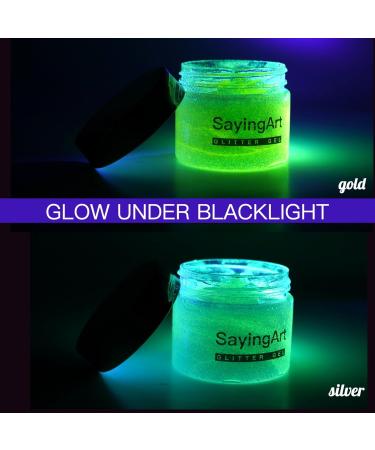 Buy Neon Gold/Yellow Face Body Glitter Gel - Shimmering Glow Gel for Parties & Raves | SayingArt - Perfect Gift for Women - Buy Online on GoSupps.com