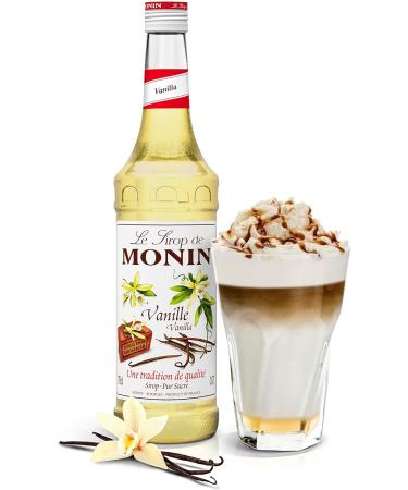 MONIN Premium Vanilla Syrup 1L - Vegan-Friendly, Allergen-Free, 100% Natural Flavours - For Coffee and Cocktails - Buy Online on GoSupps.com