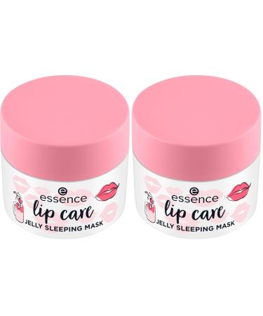 Essence - Masque L vres Gel e Lip Care Jelly Sleeping Mask - 02 Strawberry Milkshake (Lot de 2)