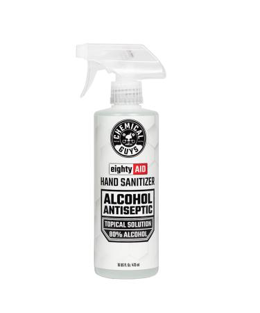 Chemical Guys HYG10016 Alcohol Antiseptic 80% Topical Solution Hand Sanitizer (16 oz), 16. Fluid Ounces