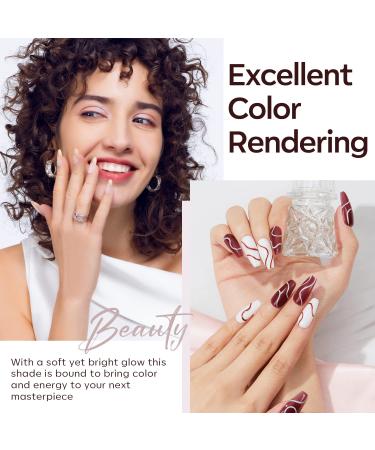 Modelones 6 Colors Poly Nail Gel Set | Burgundy Red Brown Champagne Gold Extension Gel | Nail Enhancement Builder Kit for DIY Manicure | Elegant Lady Collection | Home Salon Beauty Gift - Buy Online on GoSupps.com