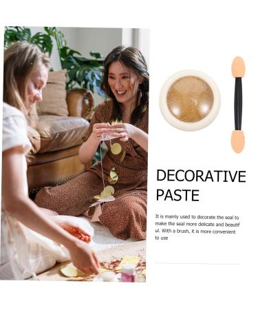 Lurrose Decorative Cream 2 Sets Seal Sealant Decor Stamper Cream Wedding Stamps Vintage Envelopes DIY Supply Tool Flash - Buy Online on GoSupps.com