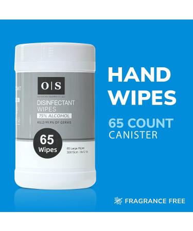 Old South Trading Hand Sanitizing Alcohol Wipes - 65 Count Canister for Back to School - Buy Online on GoSupps.com