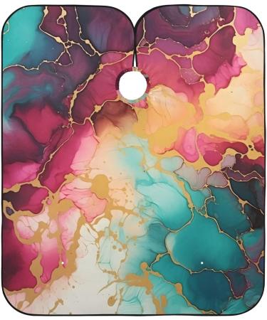 Bolaz Waterproof Barber Cape - Colorful Marble & Cheetah Hair Cutting Bib for Men & Unisex | Shop Internationally - Buy Online on GoSupps.com