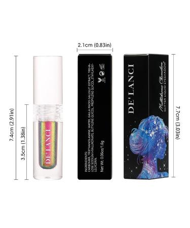 Multichrome Duochrome Liquid Eyeshadow - Chameleon Sparkle & Waterproof Metallic Glitter - High Pigmented & Longlasting Formula for Colorful & Bright Eye Looks - Buy Online on GoSupps.com