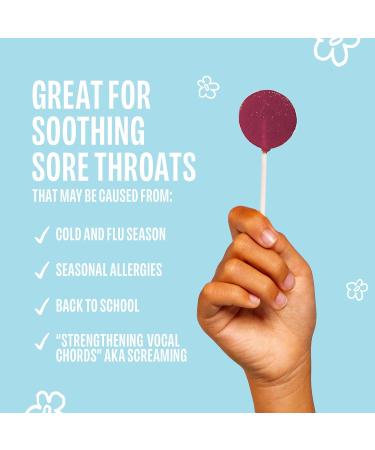 Lolleez Organic Lollipops for Kids Sore Throat Relief Mixed Berry Perfect for Soothing A Sore Throat While Tasting Great Mixed Berry Flavor 28 Count Mixed Berry 28 Count - Buy Online on GoSupps.com