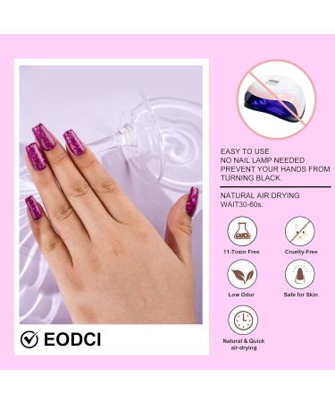 Poudre de trempage pour ongles rose fluo paillettes pour d butant manucure bricolage maison cadeau pas besoin de lampe ongles Hot Pink-Sparkle - Buy Online on GoSupps.com