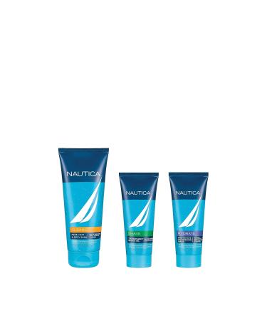 Nautica Grooming Men's 3-Piece Gift Set - Premium 6.7 Fl Oz 3.3 Fl Oz | Ideal International Shipping Gift - Buy Online on GoSupps.com