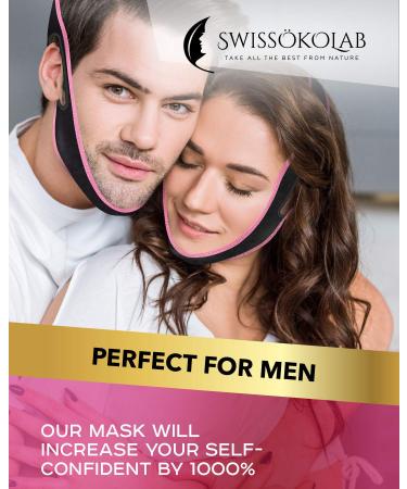 SWISSOKOLAB Reusable Face Slimming Strap - Double Chin Reducer V Line Mask - Buy Online on GoSupps.com