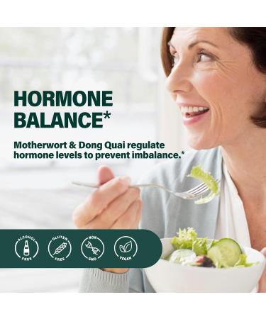 Herbal Tincture with Motherwort - Hormone Balance Menopause & PMS Support | 2oz - Buy Online on GoSupps.com