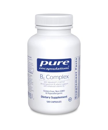 Pure Encapsulations B6 Complex | Vitamin B6 Supplement to Support Cellular, Cardiovascular, Neurological, and Psychological Health* | 120 Capsules 120 Count (Pack of 1) - Buy Online on GoSupps.com