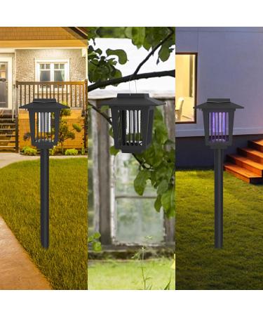 Outdoor Solar Bug Zapper 2 Pack - LED Mosquito Killer for Indoor & Garden Use - Buy Online on GoSupps.com