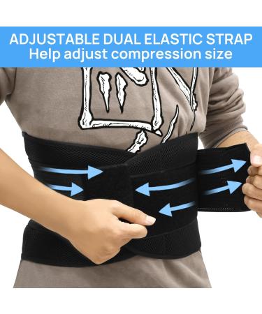 Buy Gatphy Lumbar Strap for Sciatica Relief - Adjustable Lumbar Support Belt for Men & Women with Triangular Loining Pillows (XL) - Buy Online on GoSupps.com