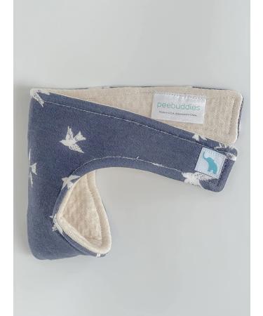 Organic Peebuddies 3-Pack - Absorbent Diaper Changing Cover for Baby Boys - Essential Baby Accessory (Blue Birds) - Buy Online on GoSupps.com