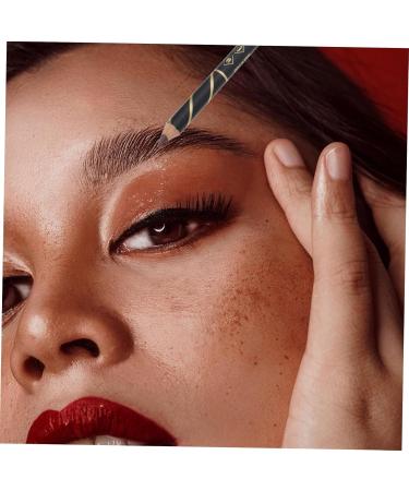 MUSISALY 4pcs Two-in-one Eyebrow Pencil Eyebrow Pencils with Pencil Sharpener Eyebrow Cosmetics Wooden Brown - Buy Online on GoSupps.com