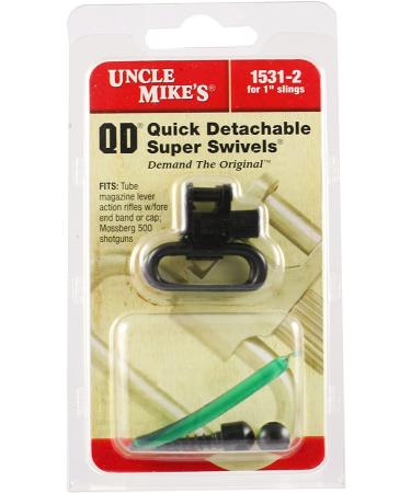Uncle Mike's 1-Inch Loop Fore End Band Style Sling Swivels - Black - Buy Online on GoSupps.com