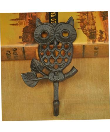 STOBAZA Towel Holder Wall Hanging Hooks Towel Hook Owl Shape Hook Cast Iron Hook Coat Hook Classical Wall Hook medium As Shown - Buy Online on GoSupps.com