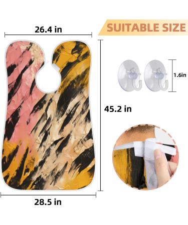 Geometric Tiger Pattern Beard Bib Apron - Men's Beard Hair Catcher | Perfect Gifts for Father's Day Anniversaries & Christmas - Buy Online on GoSupps.com