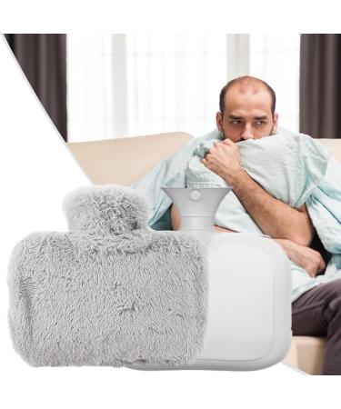 Heat Bottle with Soft Cover - 1500ml Hot Water Bag | Fleece Handbag for Cramps | Removable Bed Warmer - Kot-au - Buy Online on GoSupps.com