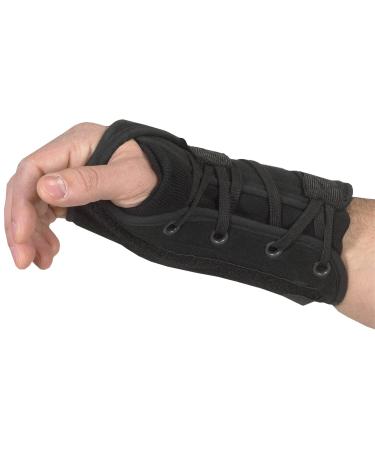 Lace-Up Right Hand Wrist Support Black Medium