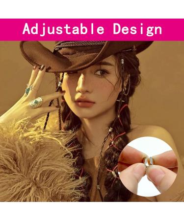 XCSJ 28-Piece Dreadlocks Jewelry Set | Adjustable Metal Cuffs & Pearls Hair Clips | Unique Accessories for Men & Women | Silver Dreadlocks Decoration - Buy Online on GoSupps.com