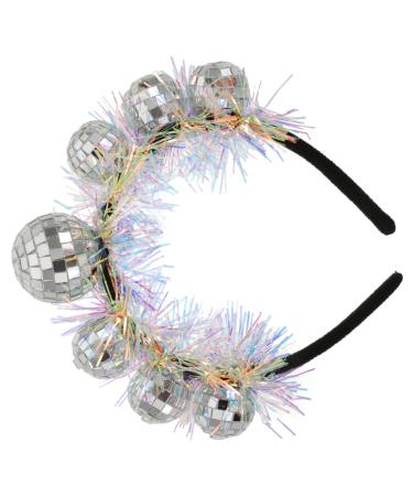Yardenfun Stage Prop Party Supplies Hair Decoration Hair Accessories for Woman Hairband for Party Disco Ball Headband Party Hairband Party Decorative Hairband Women Headband Unique Headband