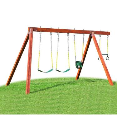 SELEWARE 6 Pack Swing Hanger Set - Heavy Duty Stainless Steel Swing Hooks - 1800LB Capacity - Buy Online on GoSupps.com