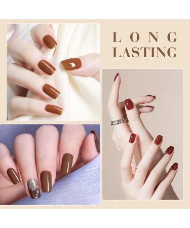 CANNI Brown Nude Gel Nail Polish Set - 6 Colors (9ML) for Brown Skin Tone | Soak Off UV LED DIY Manicure & Winter Nail Salon Essentials - Buy Online on GoSupps.com