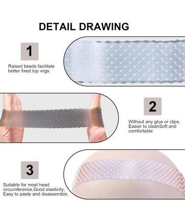 Silicone Wig Grip - Anti-Sweat Non-Slip Adjustable Silicone Hair Band Wig Caps for Men and Women Transparent Comfortable Wig Band to Hold Wigs in Place - Buy Online on GoSupps.com