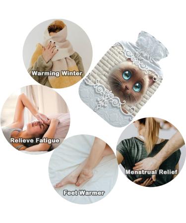 Buy Naanle 2L Hot Water Bottle with Cute 3D Cat Cover | Pain Relief Hand & Foot Warmer Neck Therapy International Shipping Available - Buy Online on GoSupps.com