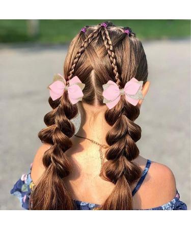 8 Pieces Glitter Hair Bows Clips Baby Girls Hair Bows Clips Soft Ribbon Small Straight Barrette Handmade Hair Accessories for Birthday Wedding Bridal Day Anniversary Holiday Party Gift - Buy Online on GoSupps.com