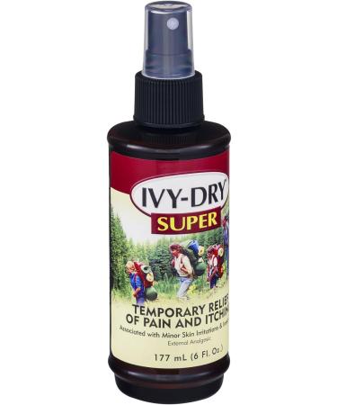 Ivy-Dry Super Itch Relief Spray 6 oz - Pack of 6 | Fast-Acting Relief for Itchy Skin - Buy Online on GoSupps.com