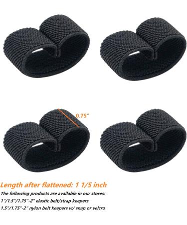 TACNEX 1" Wide Straps/Belt Keepers Elastic Military Webbing Holder Tactical Belt Loop Stays Backpack/Harness Strap/Sling Retainer Band Organizers 4 pcs Black - Buy Online on GoSupps.com